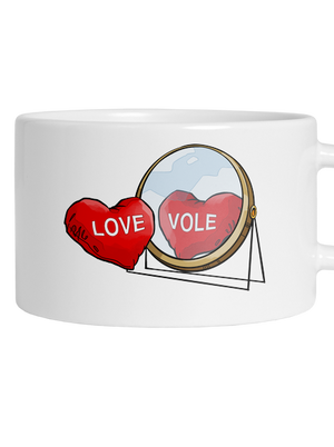 Love vole hrnček makronka White