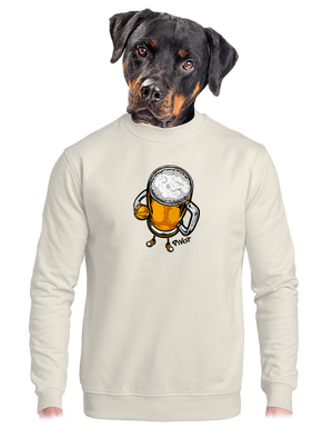 Pivot unisex mikina bez kapucne Off White