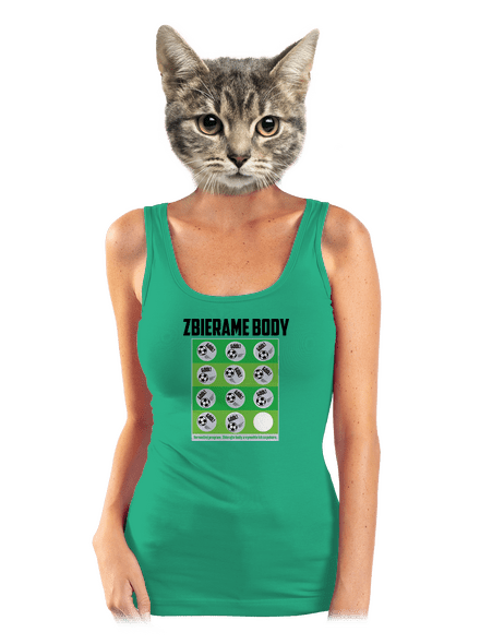 Zbierame body - futbal dámske tielko klasické Mint Mal