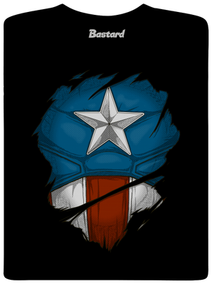 Captain Inside pánske tričko Black