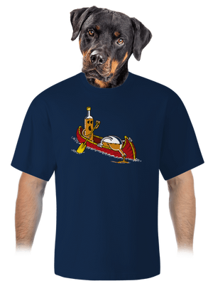 Rumáci unisex tričko oversized Midnight Blue