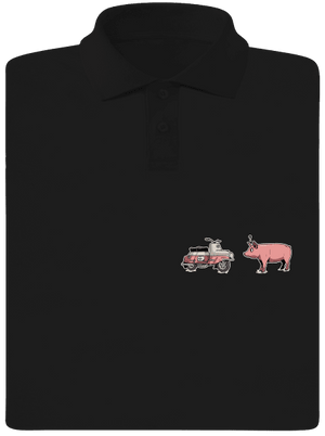 Prasata pánska polokošeľa Black