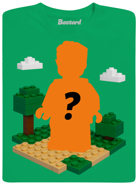 Lego z vlastnej fotky detské tričko Kelly Green