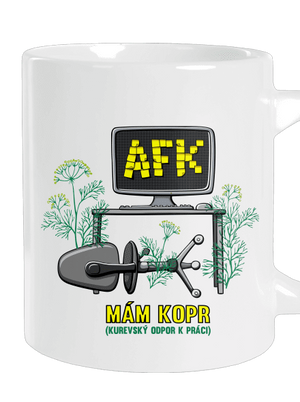 Mám kopr veľký hrnček White