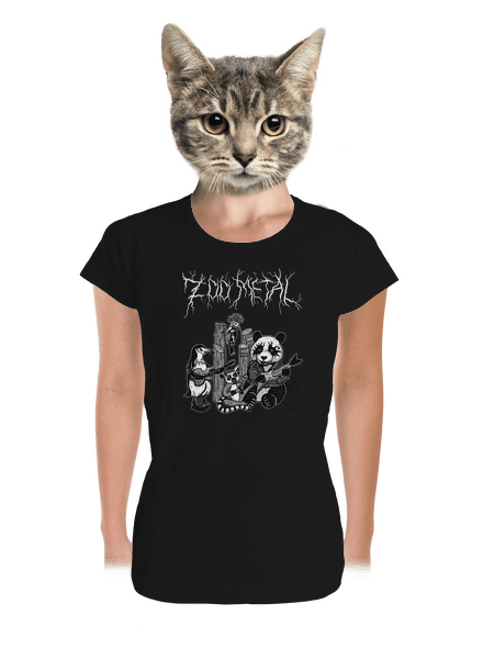 ZOO metal dámske tričko prémium Black