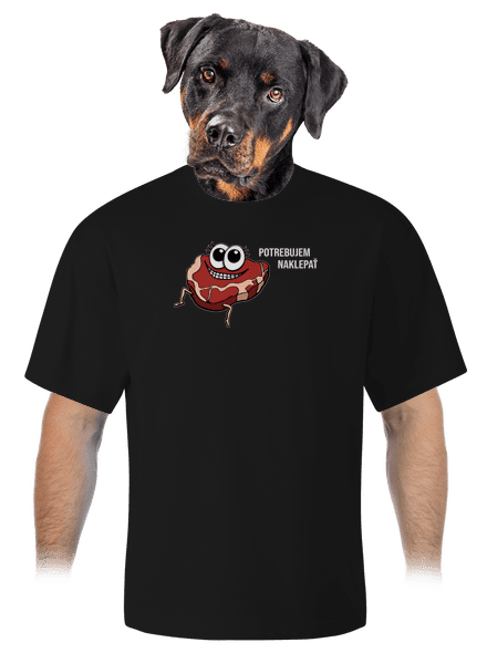 Chceš naklepať? unisex tričko oversized Black