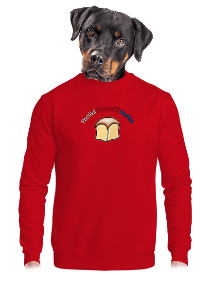 Poctivá buchta a klobása unisex mikina bez kapucne Red