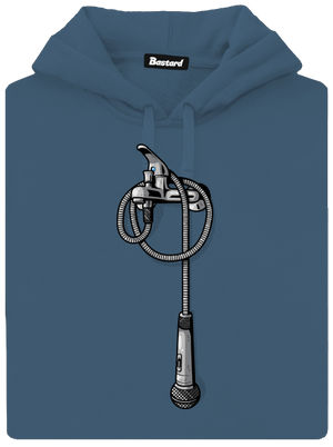 V sprche dámska mikina klokanka Denim