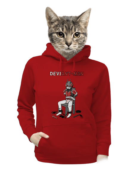 DeviAnt-man dámska mikina klokanka Red Mal