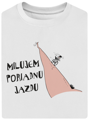 Milujem jazdu unisex tričko oversized White