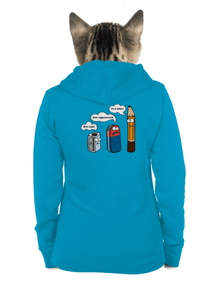 To si pište dámska mikina na zips Blue Atol
