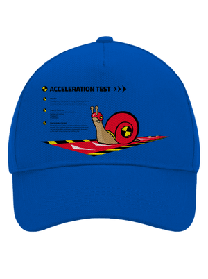 Snail test šiltovka baseballka Bright Royal