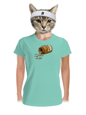 Music Pills dámske športové tričko Mint Mal