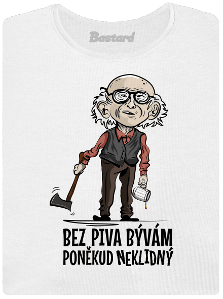 Neklidný bez piva dámske tričko White