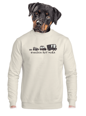 unisex mikina bez kapucne