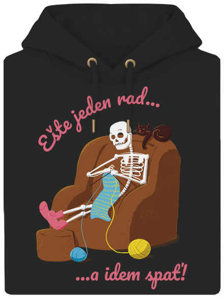 Ešte jeden rad unisex mikina premium Dark Black