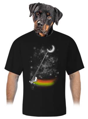 Unicorn Universe unisex tričko oversized Black