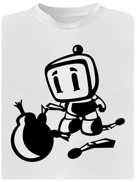 Bomberman detské športové tričko White