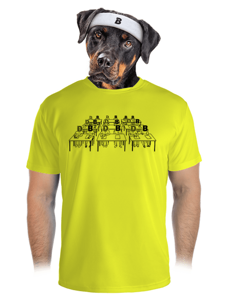 Cimrman: Debil, blbeček pánske športové tričko Neon Yellow