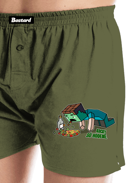 Kocky sú hodené pánske trenky Khaki