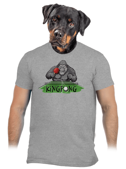King pong pánske tričko Sport Grey