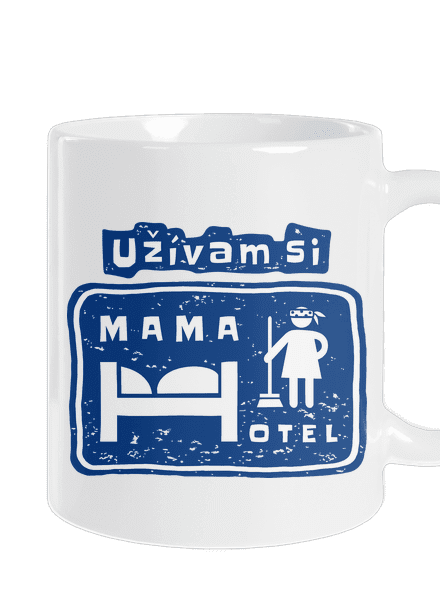 Mama Hotel klasický hrnček White
