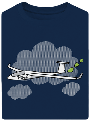 Větroň unisex tričko oversized Midnight Blue