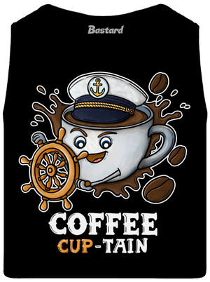 Coffee Cup-tain pánske tielko Black