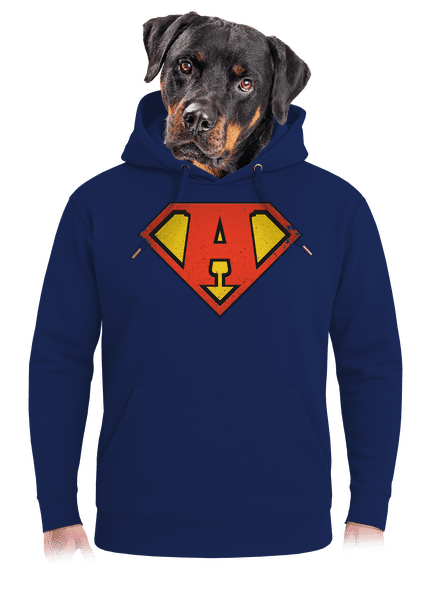 Som superhrdina unisex mikina premium Navy