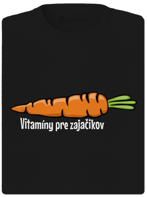 Vitamíny pre zajačikov dámske športové tričko Black