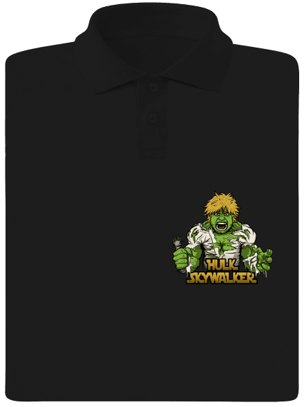 Hulk Skywalker pánska polokošeľa Black
