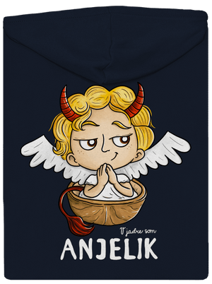 Anjelik dámska mikina na zips Navy Mal