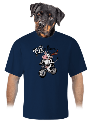 Tur de France unisex tričko oversized Midnight Blue