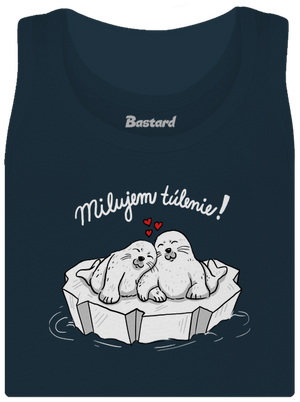 Milujem túlenie dámske tielko klasické Navy