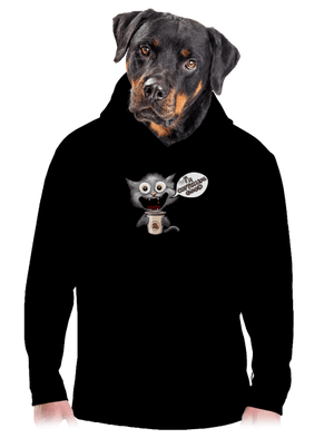 I’m coffeeling good pánska mikina klokanka Black