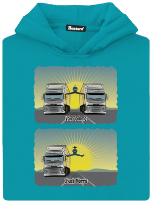 Chuck & Truck detská mikina klokanka Hawaiian Blue