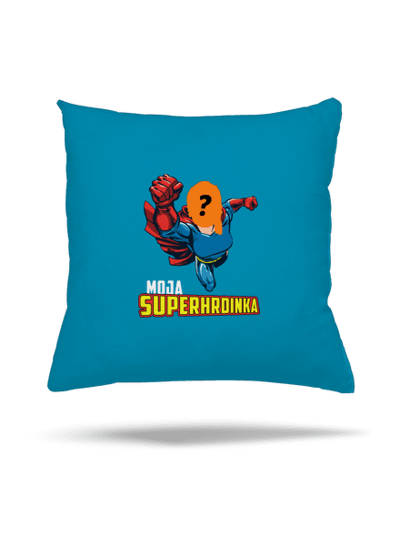 Moja superhrdinka vankúš Blue Turquoise