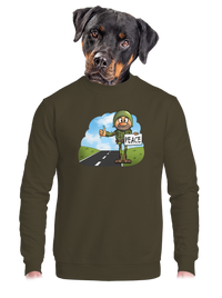 unisex mikina bez kapucne