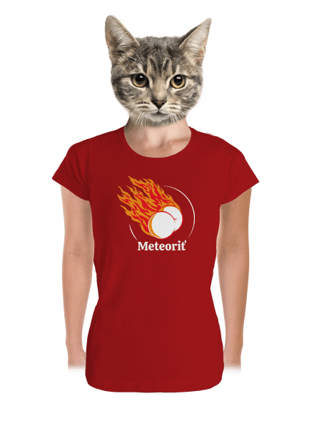 Meteoriť dámske tričko prémium Red Mal