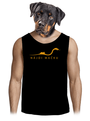 Nájdi mačku pánske tielko Black