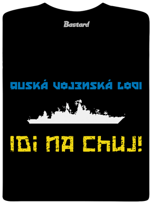 Ukrajina - Lodi idi na chuj detské tričko Black