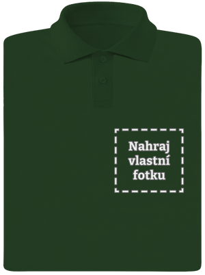 Vlastná potlač pánska polokošeľa Bottle Green Mal