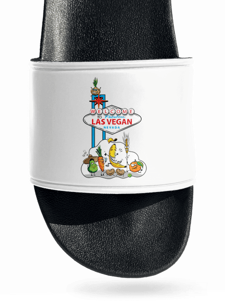 Las Vegan šľapky White