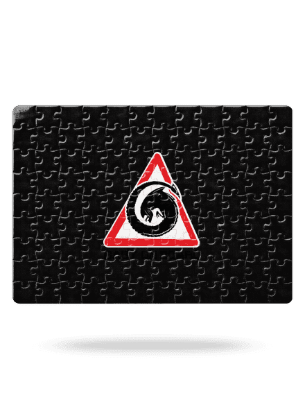 Alien inside puzzle White