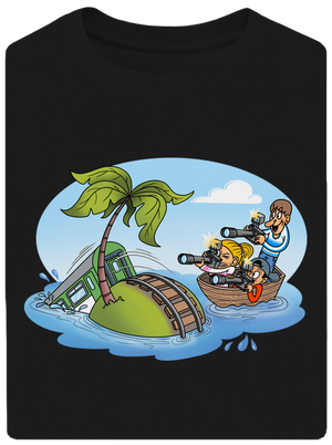 Ostrov železnice unisex tričko oversized Black