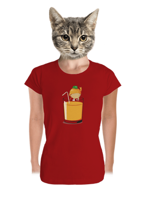 Opitý pomaranč dámske tričko prémium Red Mal