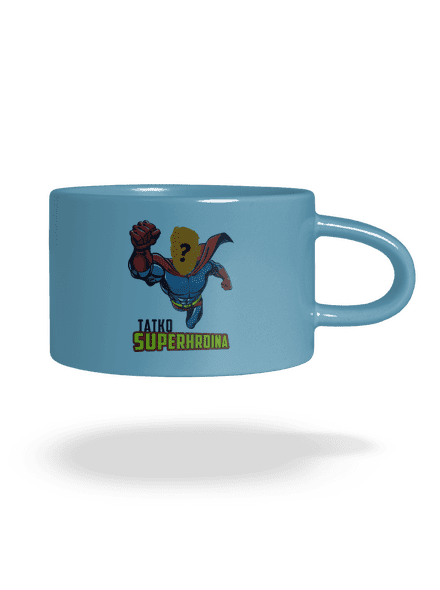 Tatko superhrdina hrnček makronka Blue Macaron