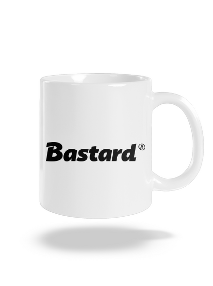 Bastard v logu klasický hrnček White
