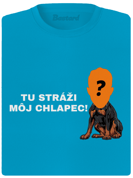 Tu strážim ja dámske športové tričko Blue Atol