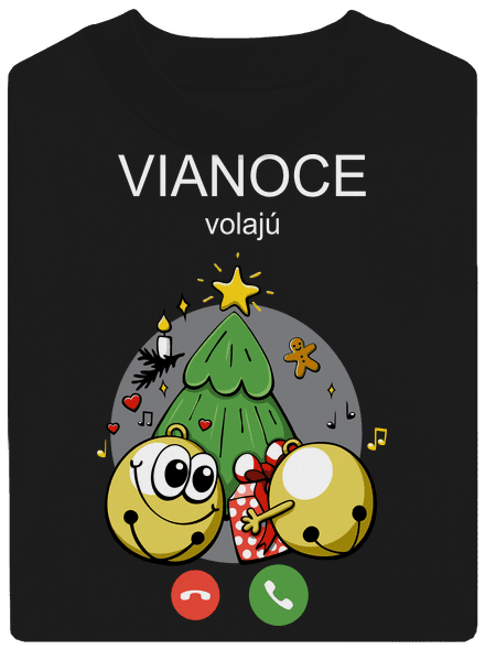 Vianoce volajú unisex mikina bez kapucne Black